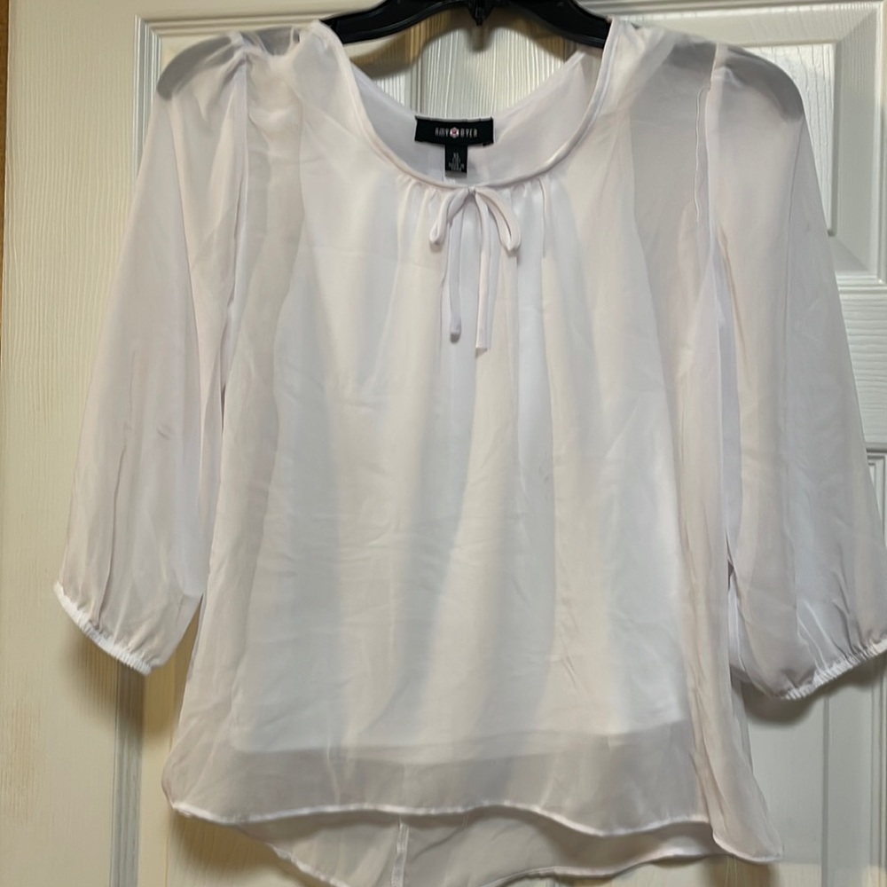 Girls white blouse size 16, XL. White